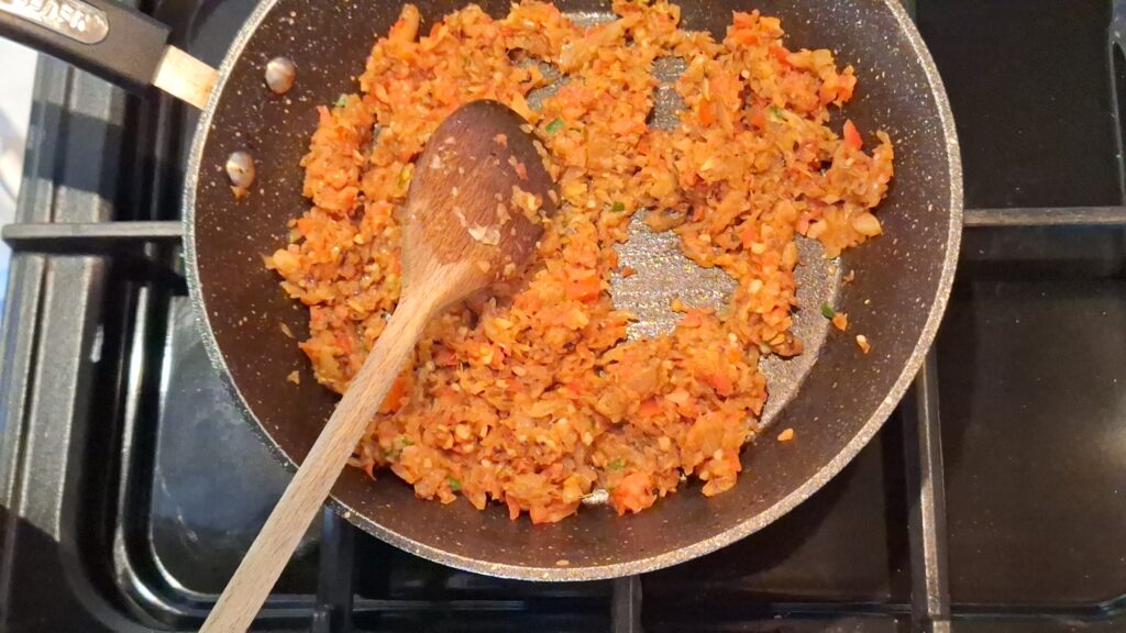 Onions with tomatoes added