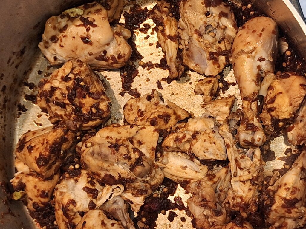 Browned chicken