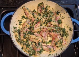 Add chicken to the pan and start to brown
