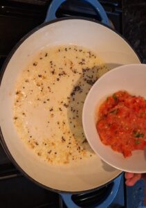 Tomatoes and green chillies