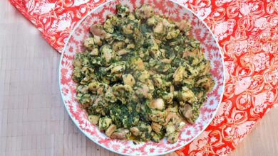 Hariyali Chicken / Hara Chicken masala / Green chicken