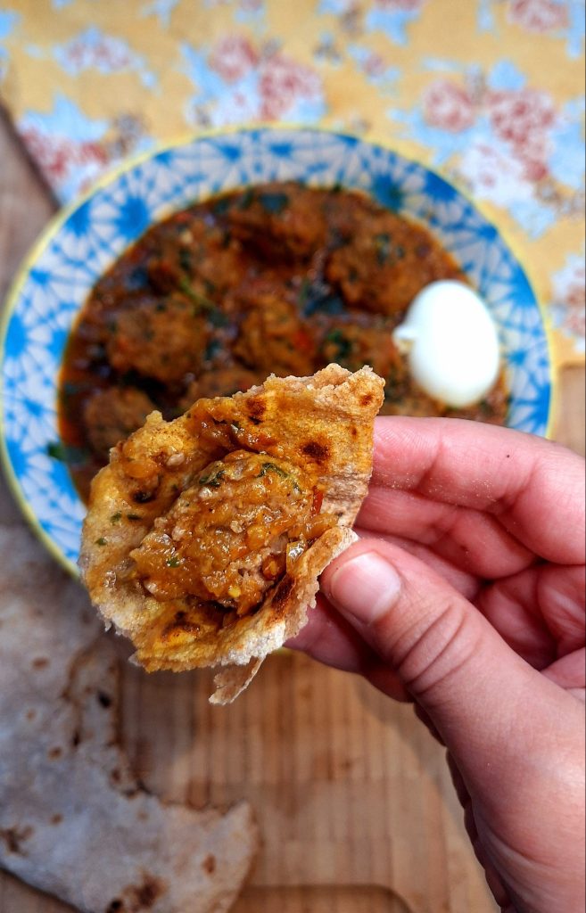 Kofta and chapati