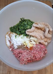 Lamb mince with spices and garlic ginger