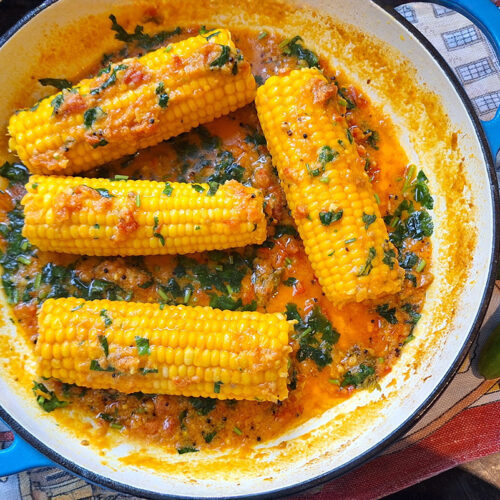 Sweetcorn Curry, with coconut (Nariyal Makai)