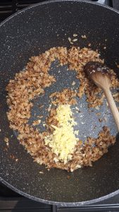 add garlic ginger