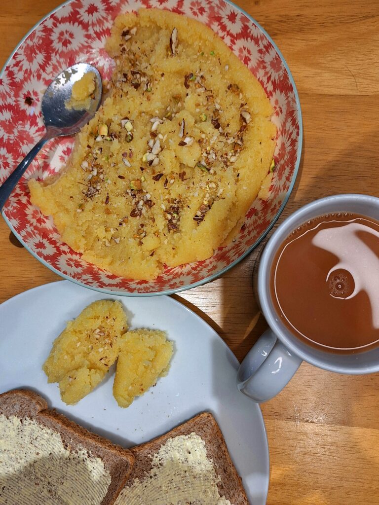 My sooji ka halwa breakfast