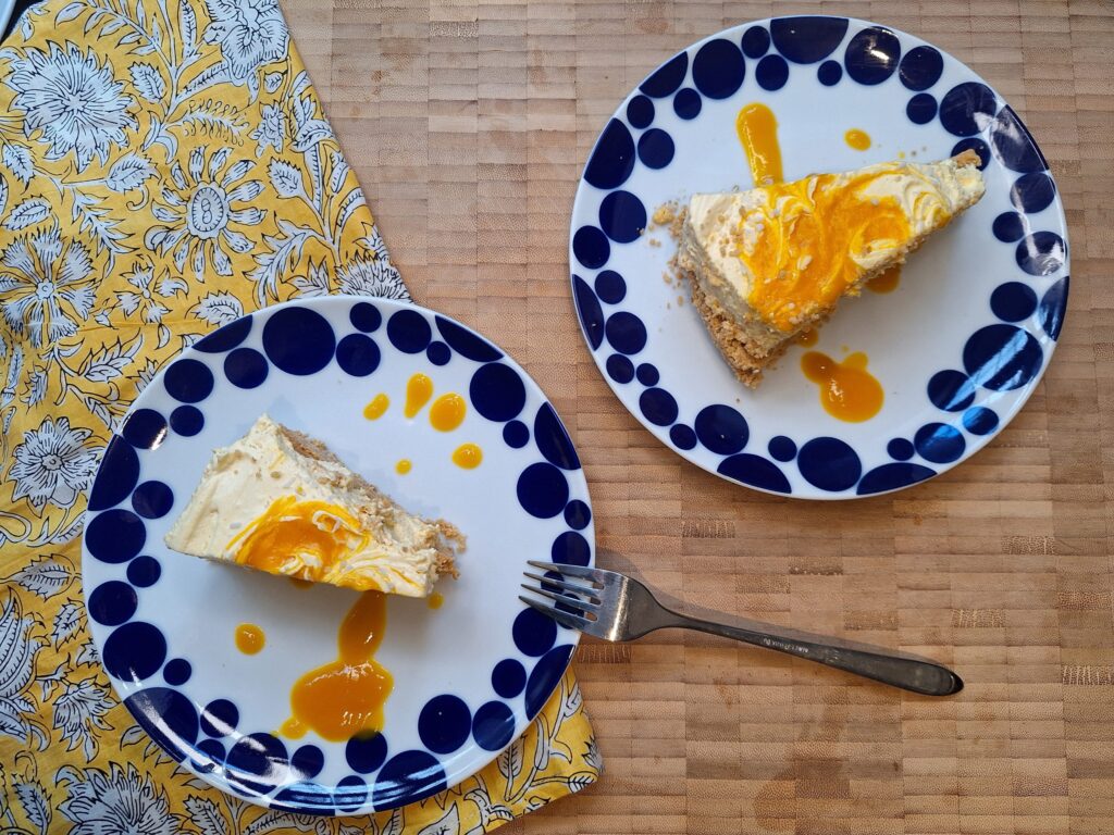 no bake mango cheesecake