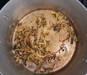 Browned onions