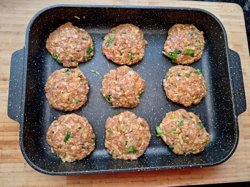 Grilled kebabs starter patties