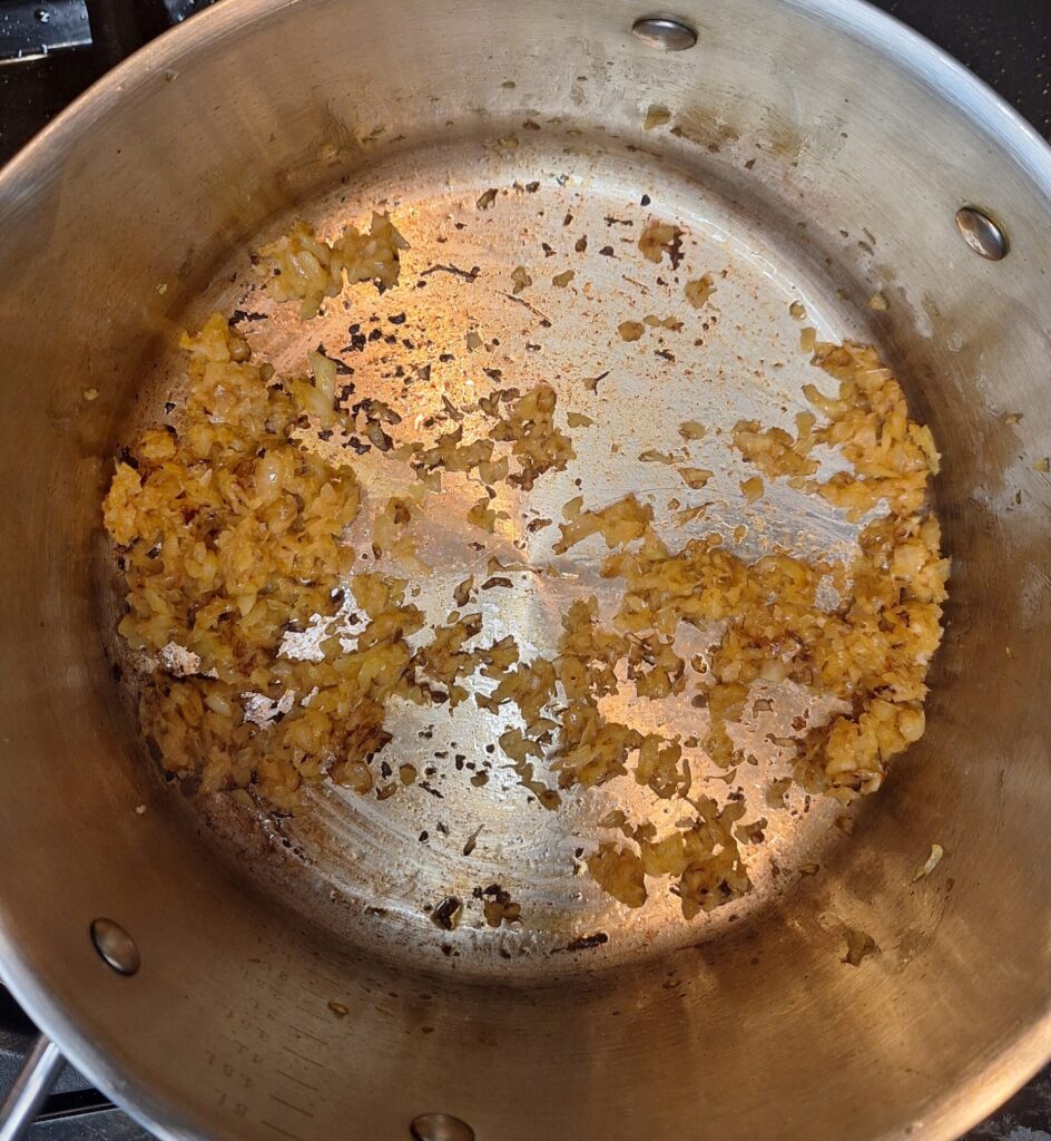 Browned onions