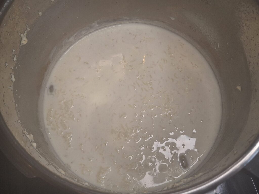 Kheer in pressure cooker