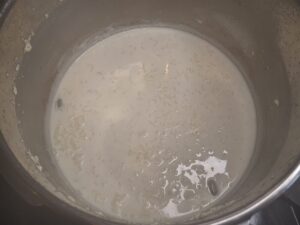Kheer in pressure cooker