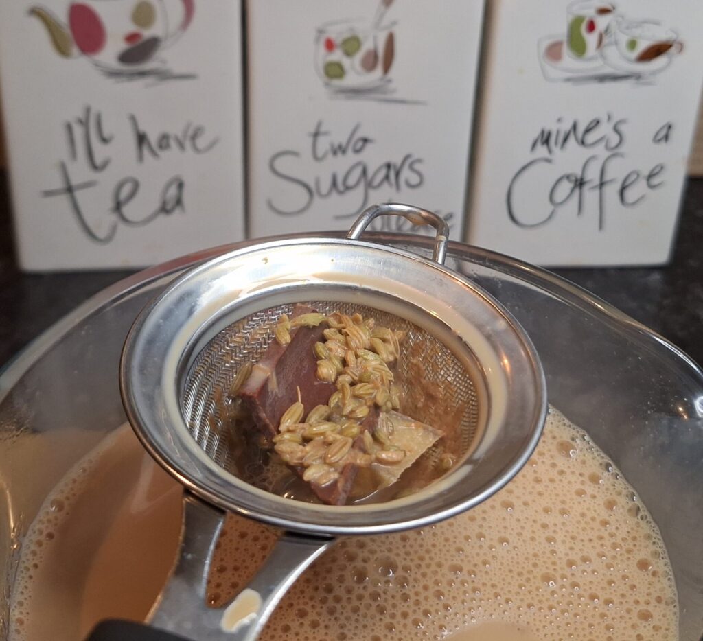 Sieve out spices