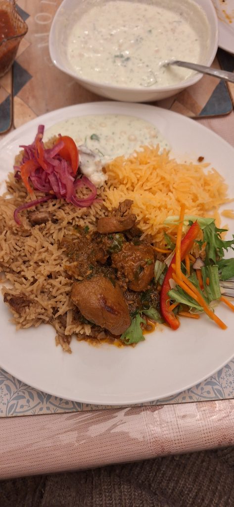 Chicken Shorba and Pulao