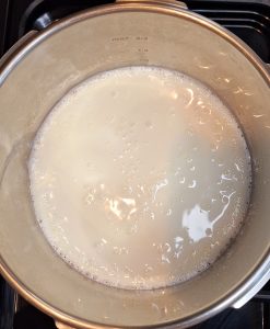 Boiling milk