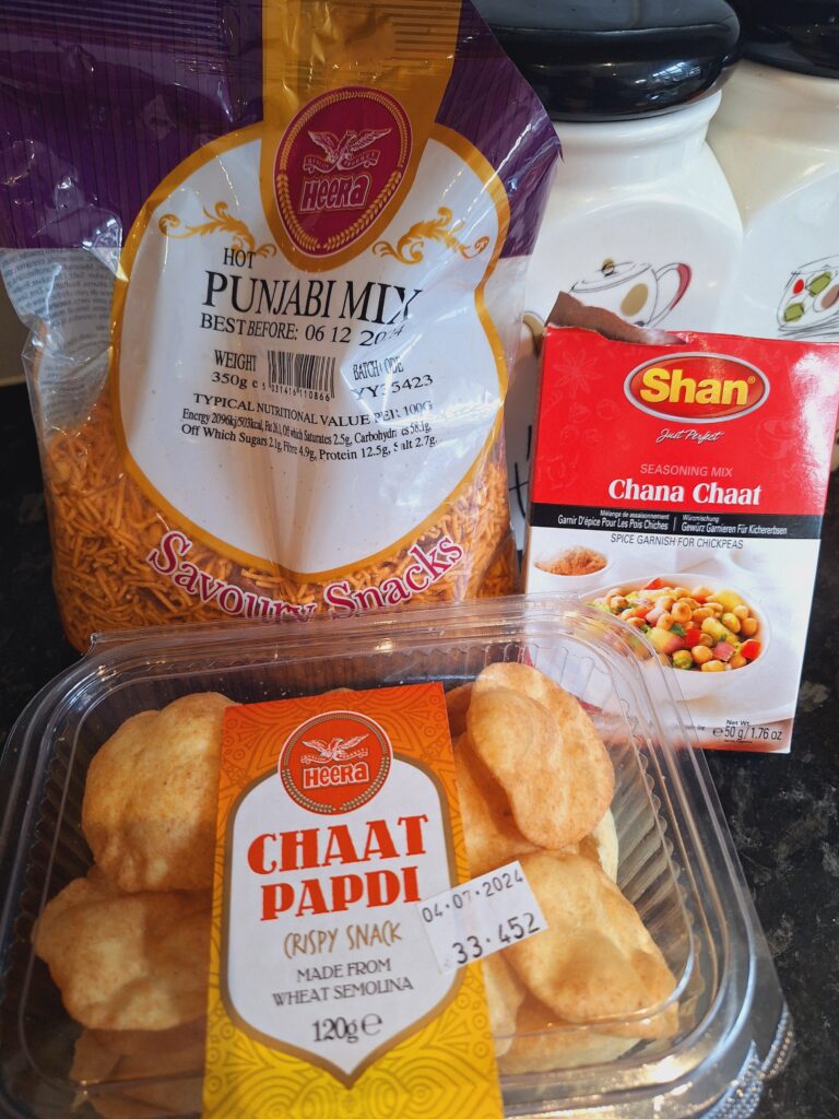 Chaat ingredients