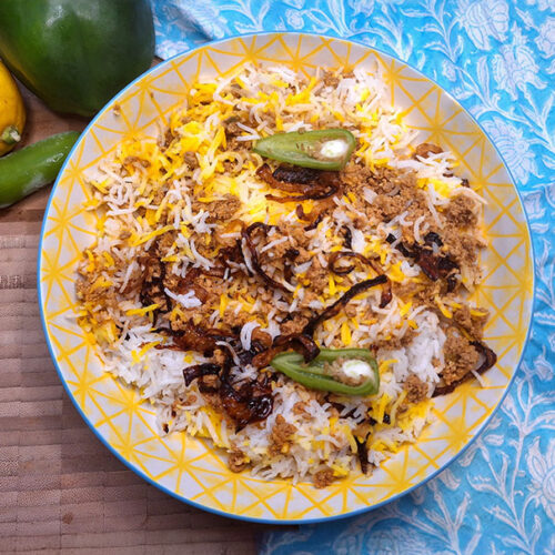 Keema Biryani, biryani with a twist