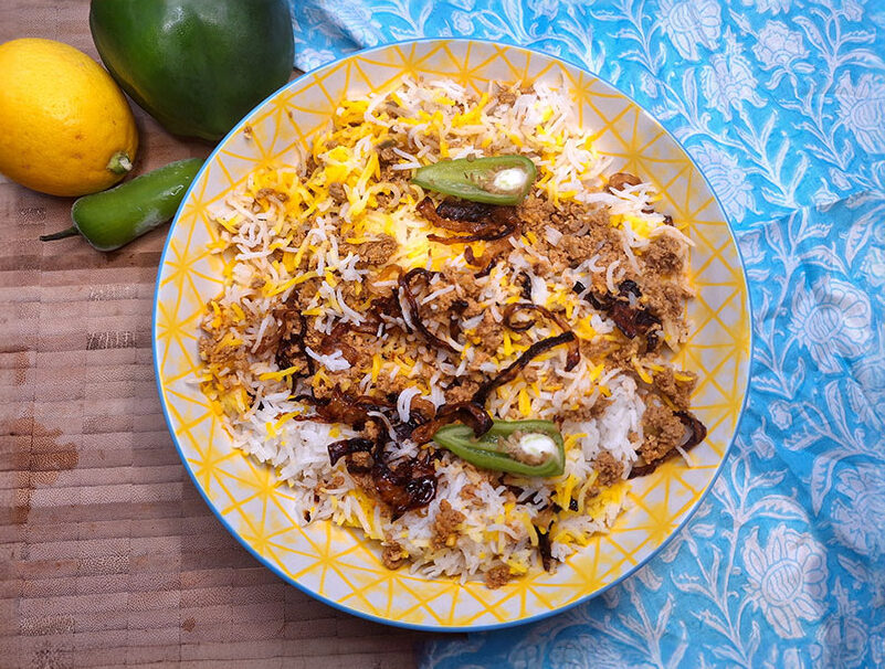 Keema Biryani, biryani with a twist
