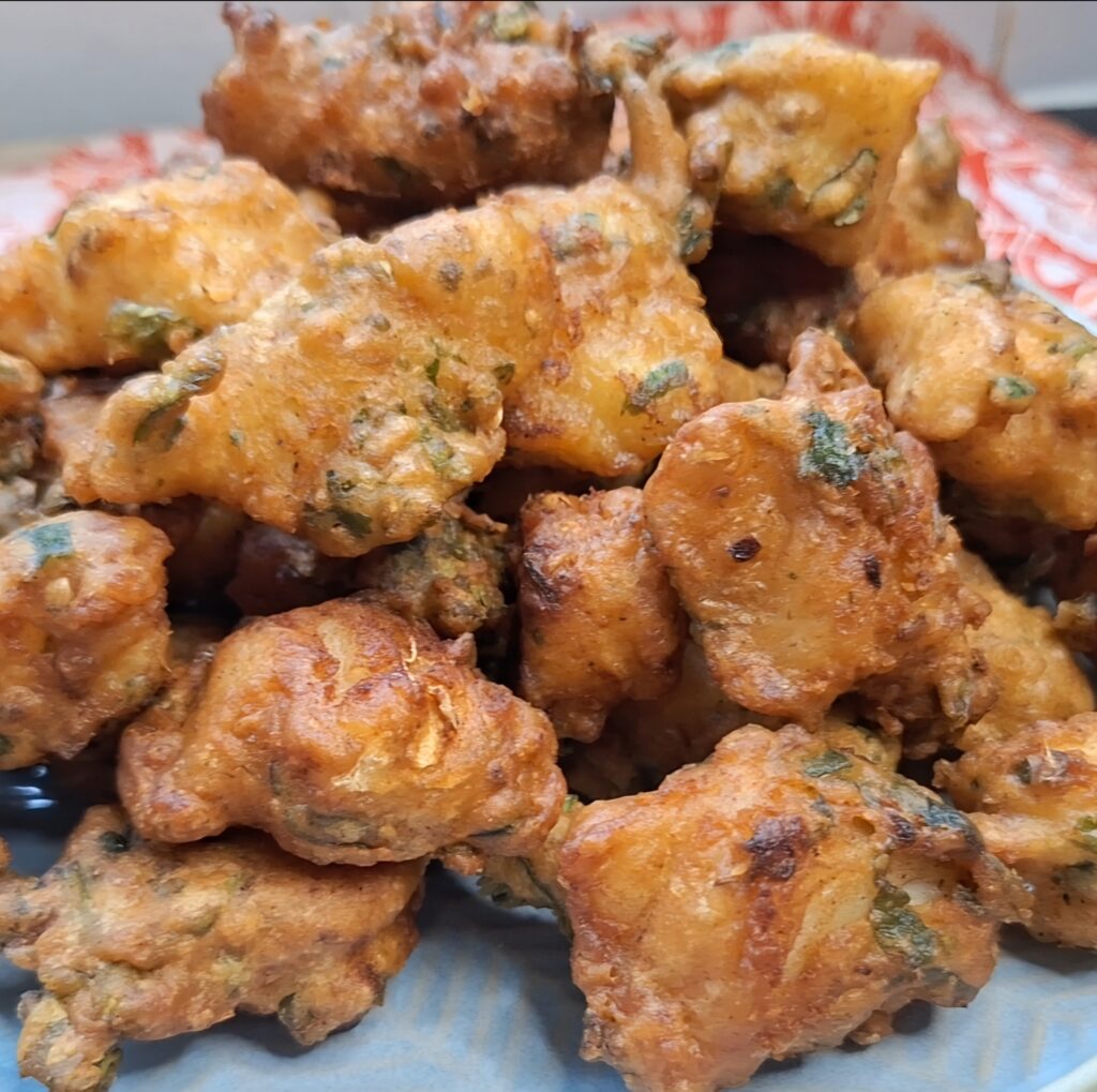 Pakora close up