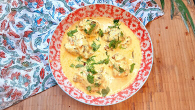 Punjabi Kadhi or Karhi the flavourful and tangy vegetarian curry