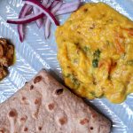 Dal, roti and achar