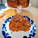 Date cake with walnuts and chocolate chips