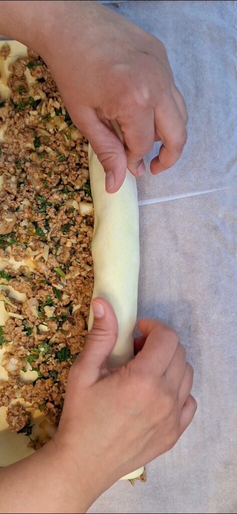 Rolling puff pastry