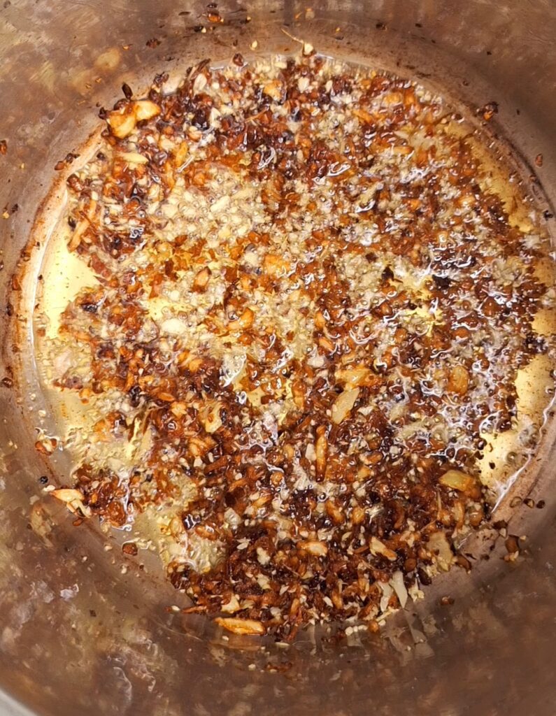 Browned onions