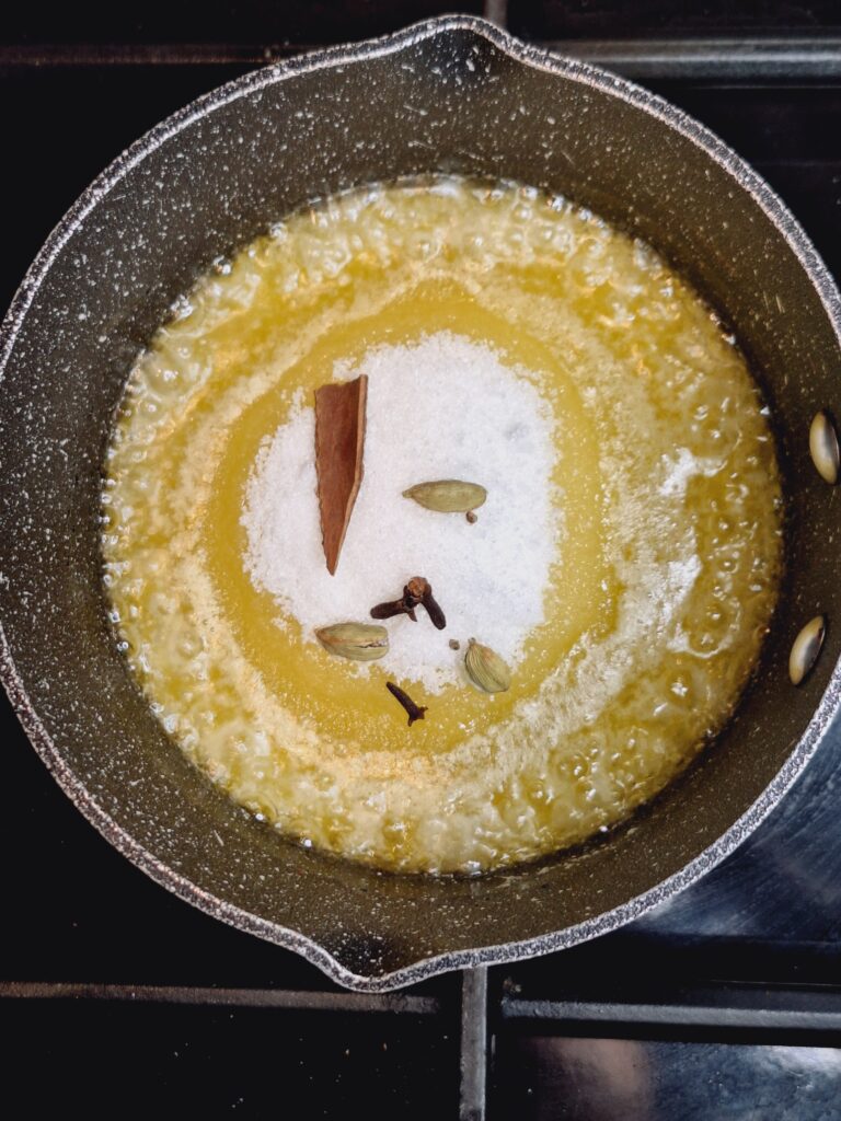 Sugar syrup for sweet rice