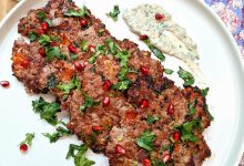 Pomegranate Chutney served with chapli kebabs,