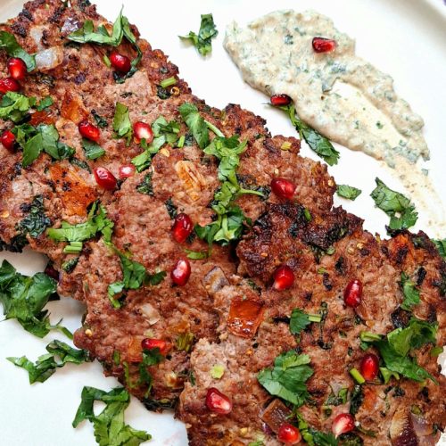 Pomegranate Chutney served with chapli kebabs,