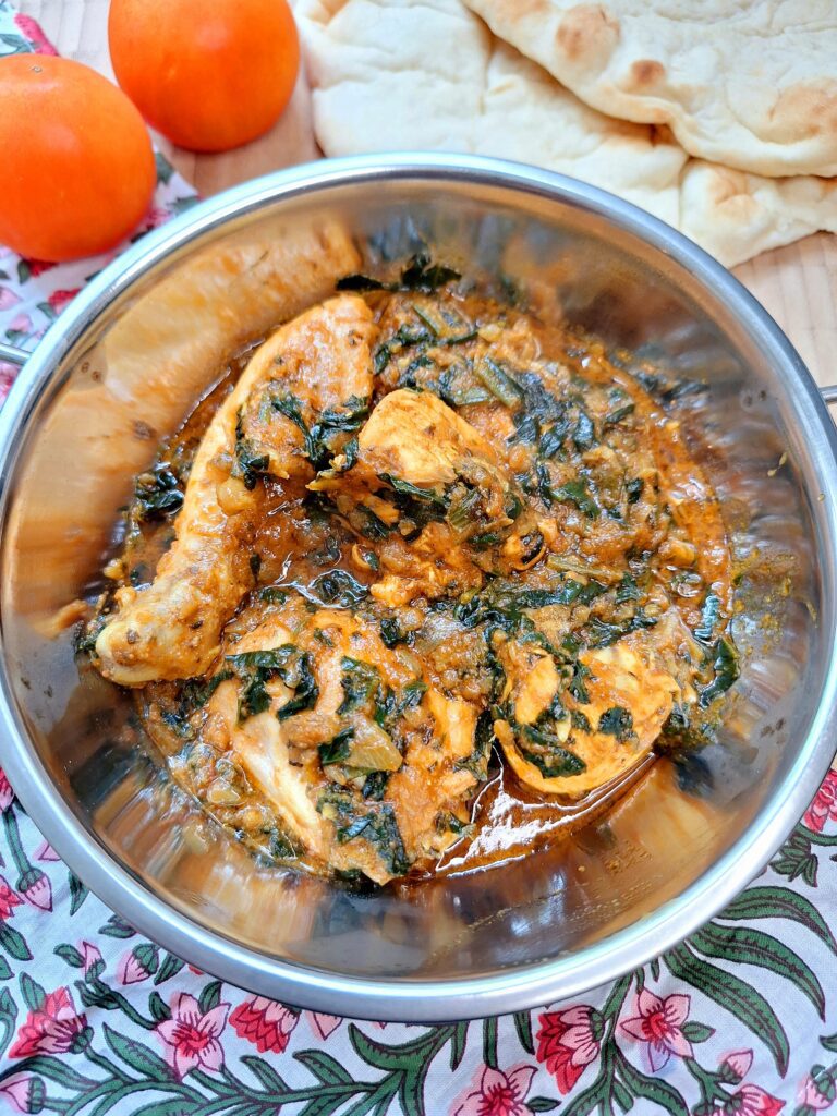 Chicken palak ready to eat