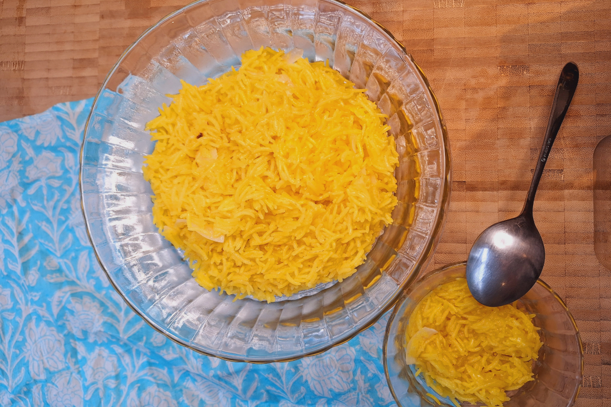 Zarda (Meethe Chawal- Sweet Rice) a colourful celebratory dessert