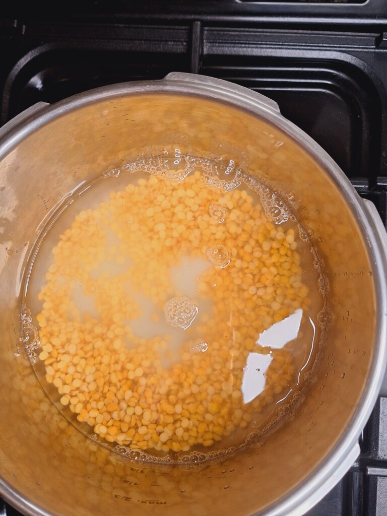 Cook daal in salt