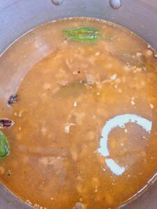 Add water to the pan