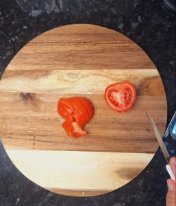 Tomatoes chopped