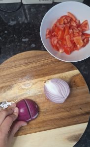 Onions chopped