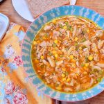 Chicken and Sweetcorn Soup ready to serve