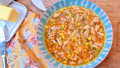 Chicken and Sweetcorn Soup ready to serve