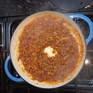 Simmer mince mixture
