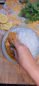 Garnish with fresh coriander