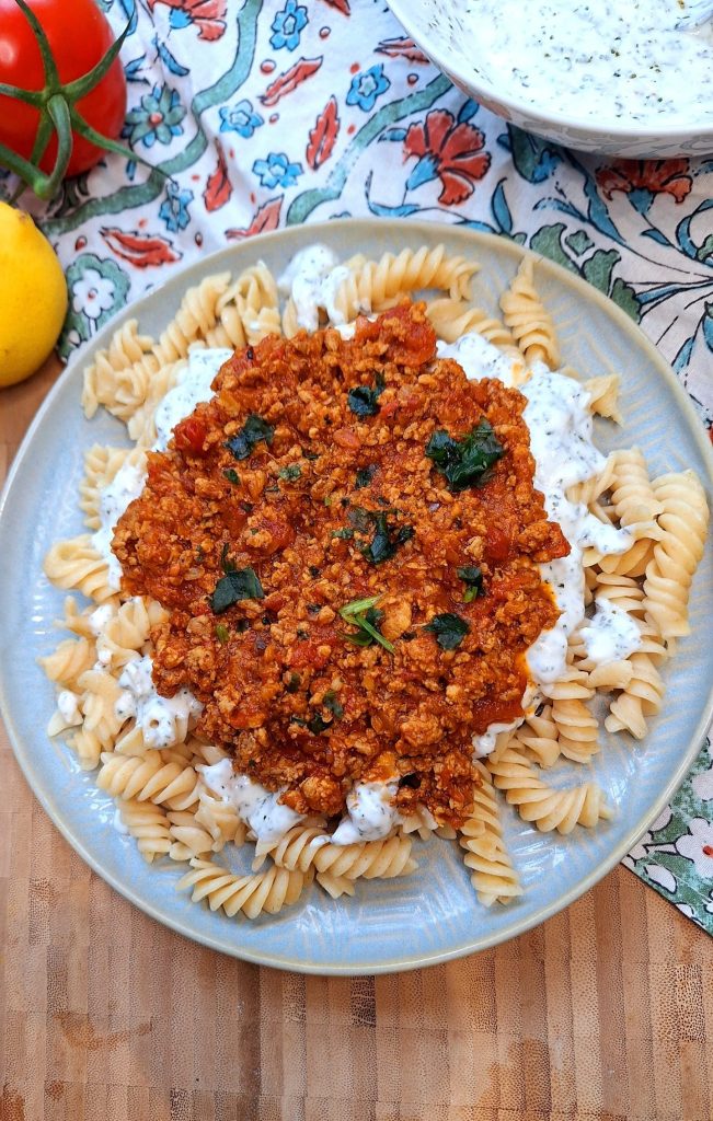 Spicy Lamb Mince Pasta