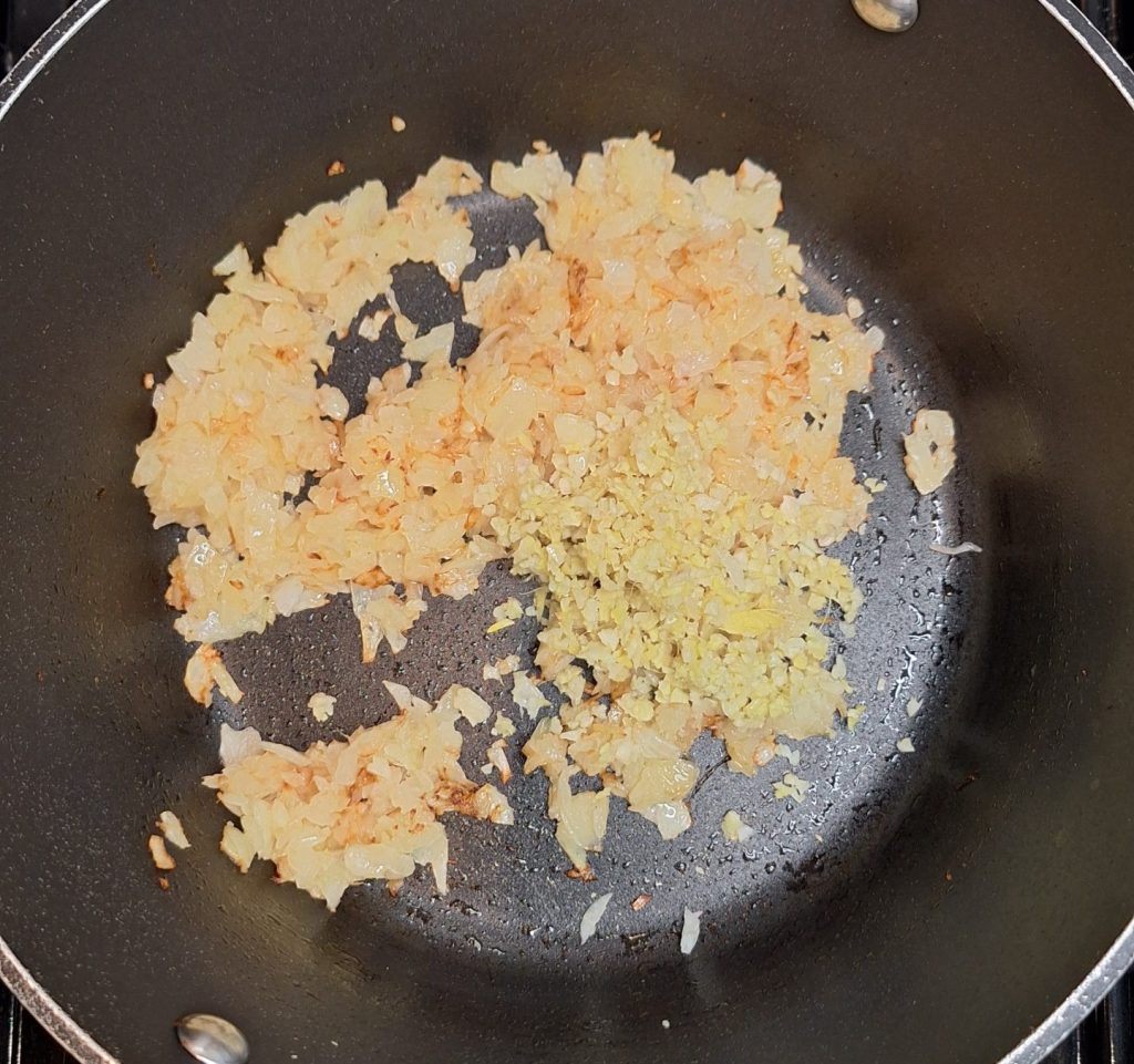 add garlic and ginger