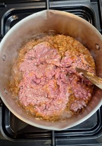 Add mince meat