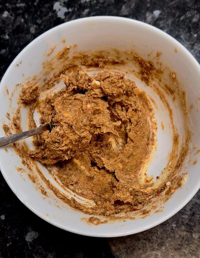 Butter, garlic and spices