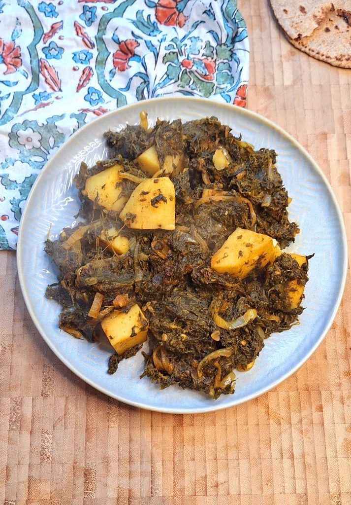 Indian Spinach and Potato Curry