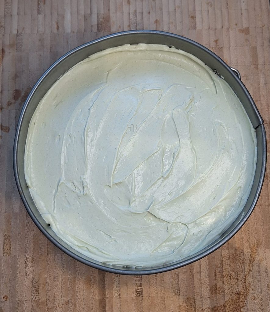 Pistachio Cream on Biscuit Base