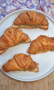 Baked croissants