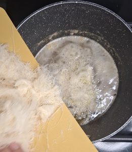 Cook the kunafa