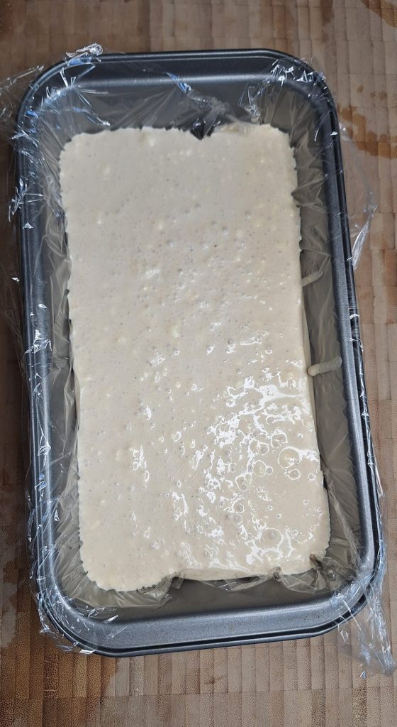 Karak chai ice cream mixture ready to freeze